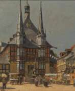 Hans Porwoll. Hans Porwoll (Hamburg 1898 - Hamburg 1984). Das Rathaus von Wernigerode.