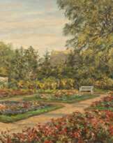 Otto Schulz-Stradtmann (Hamburg 1892 - Hamburg 1960). Blühender Garten.