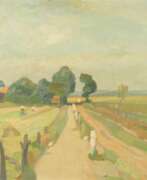 Удо Петерс. Udo Peters (Hannover 1884 - Worpswede 1964). Landschaft bei Worpswede.