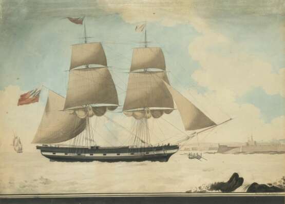 Nicolas Cammillieri (Vittoriosa/Malta 1773 - Vittoriosa/Malta 1860). Die Brigg George Canning. - photo 1