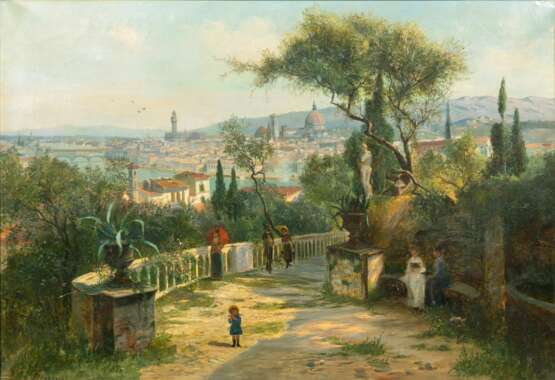Giacomo Varese (Genua, um 1815 - Genua 1892). Panorama von Florenz. - photo 1