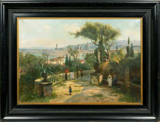 Giacomo Varese (Genua, um 1815 - Genua 1892). Panorama von Florenz. - фото 2