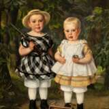 Just J. C. Holm (Randers 1815 - Kopenhagen 1907). Zwei Kinder. - Foto 1