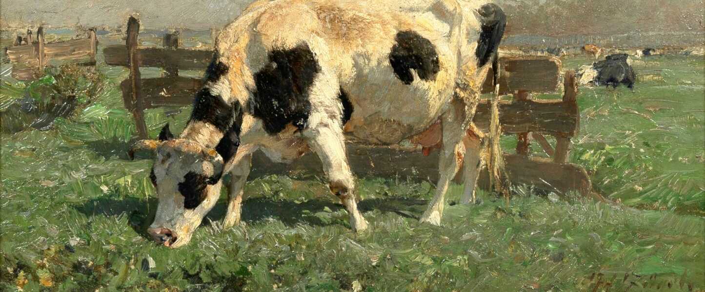 Heinrich von Zügel (Murrhardt/Württ. 1850 - München 1941). Kühe auf der Weide.
