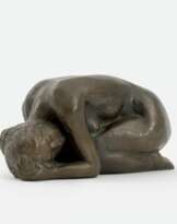 Maren Lipp (Hamburg 1926 - Hamburg 2015). Schlafender weiblicher Akt.