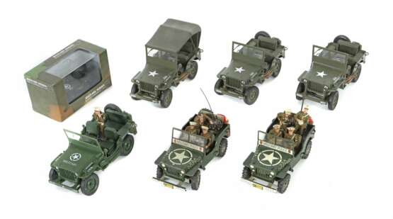 7x US Military Police Jeep 2x Arnold, Blech, 1940-1949, - Foto 1