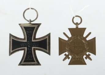 2 Orden 1.WK, 1 x Eiserenes Kreuz, EK1 2. Klasse, 1813-