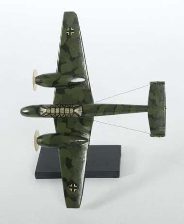 Flugzeug-Modell Holz-Modell einer 2-motorigen Messersch - Foto 2