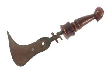 Trumbash-Messer mit figürlichem Griff Stamm der Mangbet