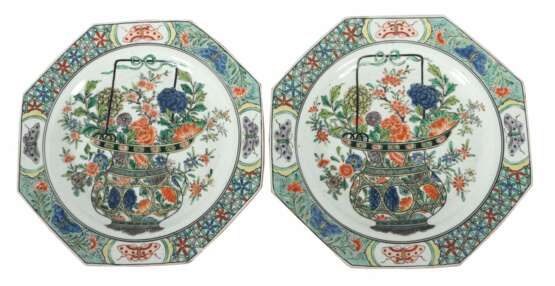 Tellerpaar China, wohl Kangxi Periode (1662-1722), Porz - Foto 1