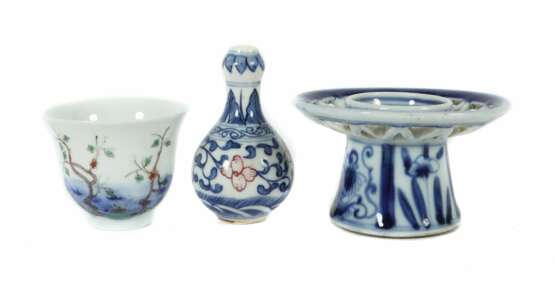 Kleinteile Porzellan China, 3-tlg. best. aus: 1x kleine - фото 1