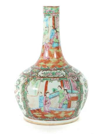 ''Famille Rose''-Vase China, Porzellan/Emaillefarben, k - фото 1