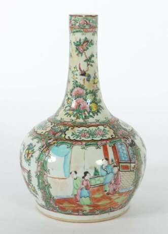 ''Famille Rose''-Vase China, Porzellan/Emaillefarben, k - photo 2