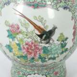 ''Famille Vert''-Vase China, Porzellan mit Emaillefarbe - Foto 2