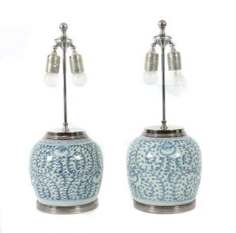 Paar Nachttischlampen aus chinesischen Ingwertöpfen Por - Foto 1