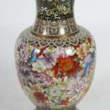 Große Cloisonné Vase China, 20. Jh., Metall/Emaille, Ba - photo 3