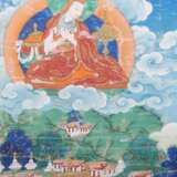 Thangka mit Kelsang Gyatsho Tibet, 20. Jh., Gouache, Tu - Foto 4