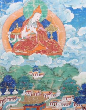 Thangka mit Kelsang Gyatsho Tibet, 20. Jh., Gouache, Tu - photo 4