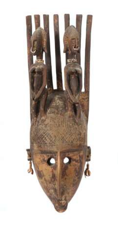 Bambara Ntomo-Maske Mali/Burkina Faso, Holzmaske mit st - фото 1