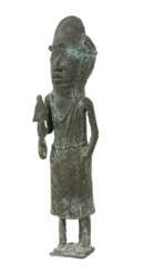 Bronzefarbene Figur im Stil der Benin Westafrika/Nigeri