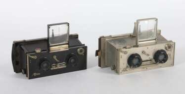 2 Stereokameras Usines Gallus, Courbevoie, um 1925/30,