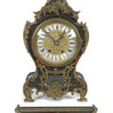 Boule-Uhr mit Konsole um 1900, Messingzifferblatt mit R - photo 1