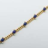 Armband mit Lapis Lazuli und Diamanten Gustav Hauber, S - Foto 1