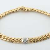 Brillantarmband Mailand/Italien, Gelbgold 750, Flachpan - Foto 1