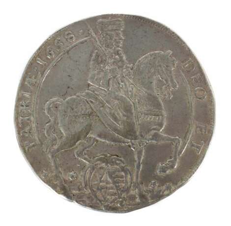 Reichs-/Vikariatstaler Johann Georg II. (1656-1680), Dr - Foto 1