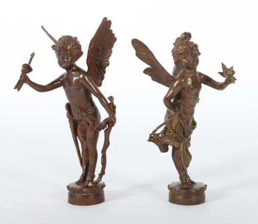 Bildhauer des 20. Jh. ''Amor'' und ''Psyche'', Bronze p - фото 2