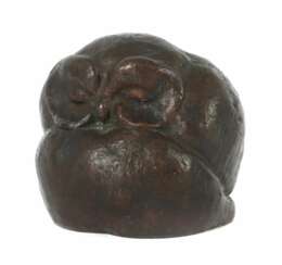 Bildhauer des 20. Jh. ''Eule'', Bronze, vollplastische