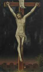 Kirchenmaler des 18./19. Jh. ''Christus am Kreuz'', Dar
