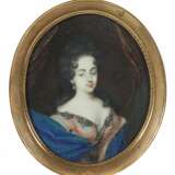 Miniaturmaler des 19. Jh. ''Portrait einer Dame'', en f - Foto 1