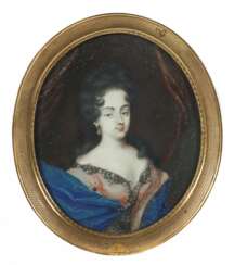Miniaturmaler des 19. Jh. ''Portrait einer Dame'', en f