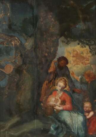 Kirchenmaler des 19. Jh. ''Heilige Familie'', unter ein - Foto 1