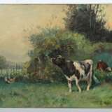 Neumann, M. Maler des 19./20. Jh.. ''Kühe auf der Wiese - photo 2