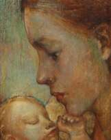 Diller, P. M. Maler des 20. Jh.. ''Mutter mit Kind'', B