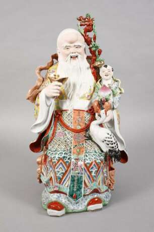 Große Porzellanfiguren Sanxing - photo 15