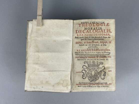 Kilian Kazenberger (1671 - 1750), Supplementum theologiae moralis sacramentalis R. P. F. Patritii Sporer, 1724 - фото 3
