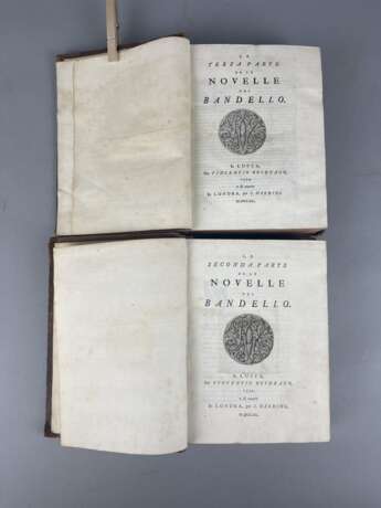Bandello, Matteo, Novelle del Bandello, In Lucca per Vincentio Busdrago 1554, 2. und 3. Band, 1740 - Foto 3