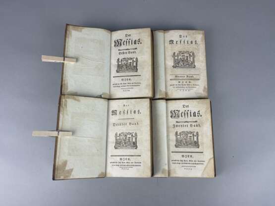 Friedrich Gottlieb Klopstock, Der Messias, 4 Bände, 1775-1783 - Foto 4