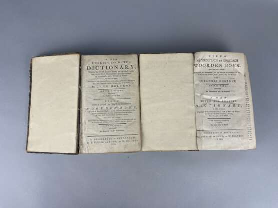 John Holtrop's English and Dutch Dictionary, Vol 1 und 2, 1789 und 1801 - photo 3