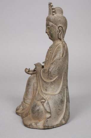 Bronzeplastik Guanyin - Foto 3