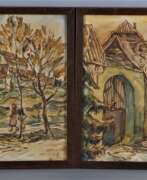 Overview. Zwei kleine Bilder, Dorfansichten, 1930