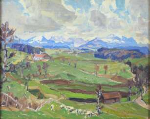 Erich Mercker (1891, Zabern - 1973, München) - Alpenlandschaft