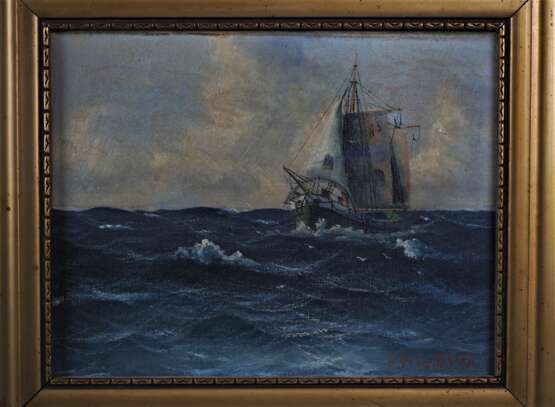 Edmund Völz, Segelschiff auf hoher See, Mitte 20. Jh. - Foto 2