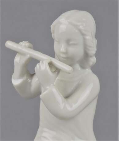 Mädchen mit Flöte, Porzellanmanufaktur Wien, spätes 20. Jh. - Foto 2