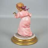 Capodimonte, Porzellanfigur "Mädchen mit Kerze", 20. Jh. - Foto 2