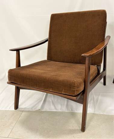 Zwei Armlehnsessel/Loungechairs, wohl Dänemark 1960er Jahre - Foto 2