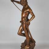 Repräsentative große Bronze "David Sieger" (über 72cm hoch!) von Antonin Mercié gegossen von F. Barbedienne - фото 2